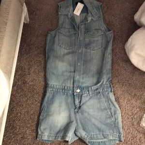 New Jbrand denim romper. NWT.